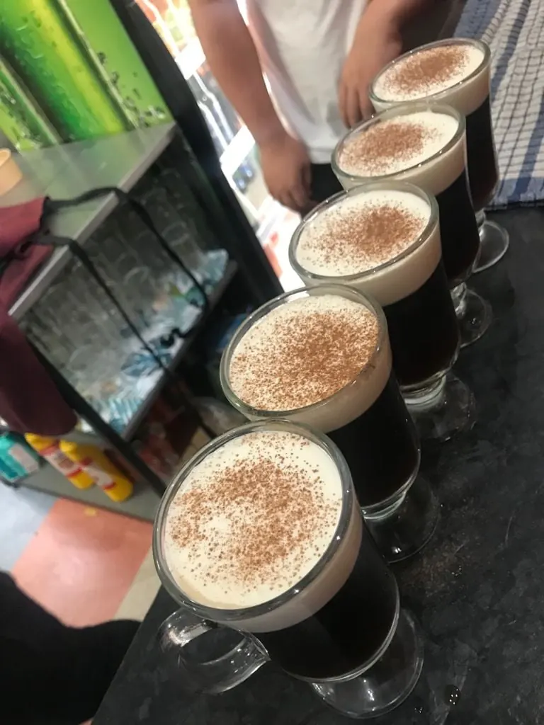 Irish coffees