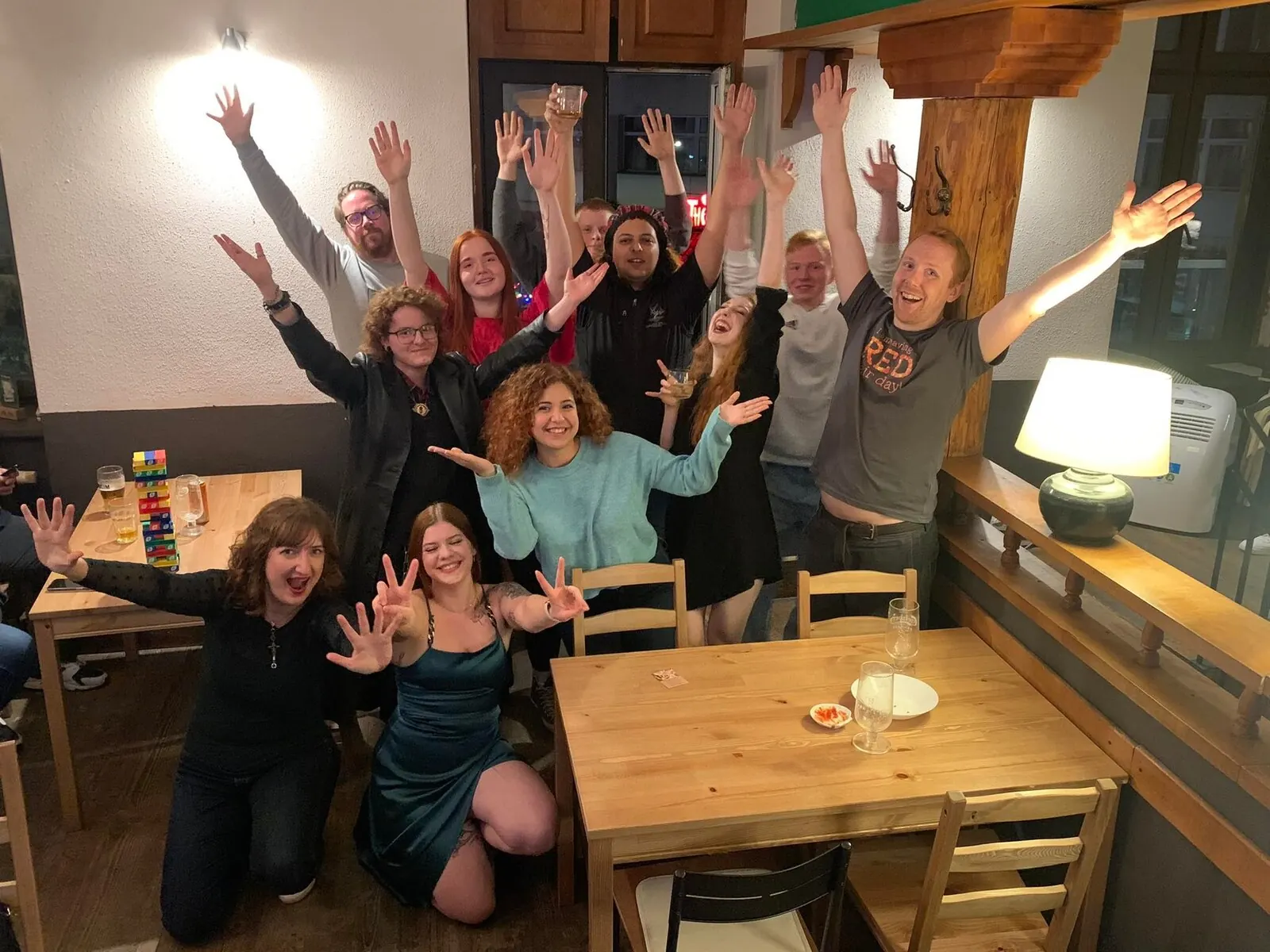 Hands up on a Latin night